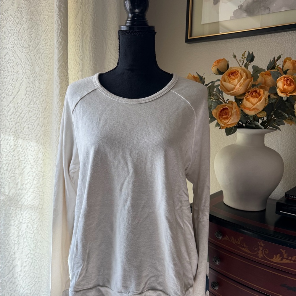 Sundry Classic White Long Sleeve Tee